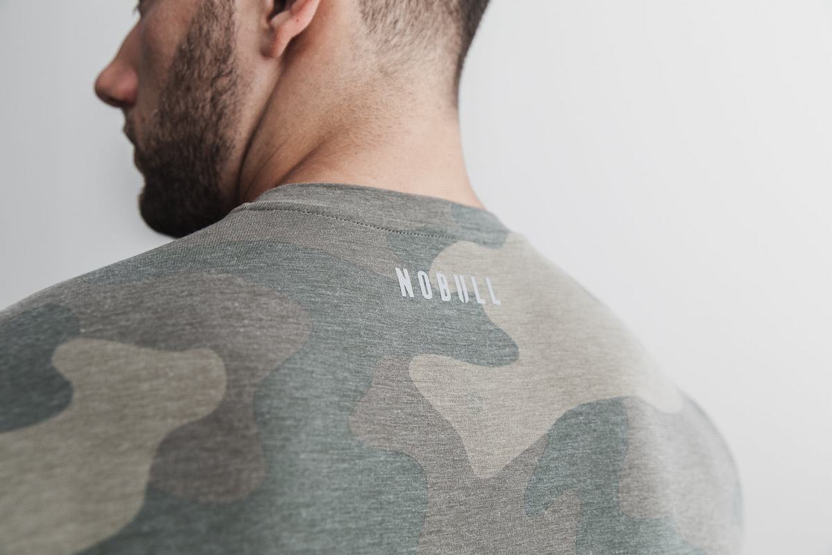 Nobull Crossfit® Ärmlös T-Shirt Herr Gröna Camo | UN5321960