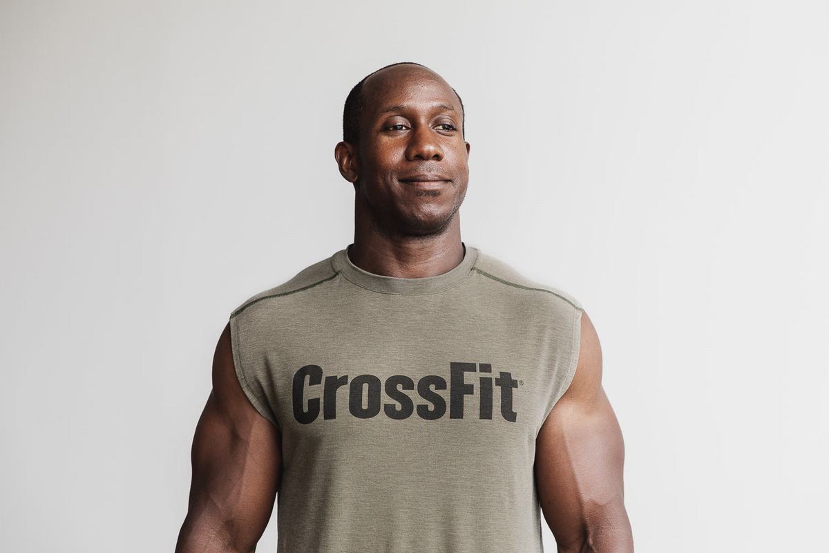 Nobull Crossfit® Ärmlös T-Shirt Herr Gröna | ZD4059231