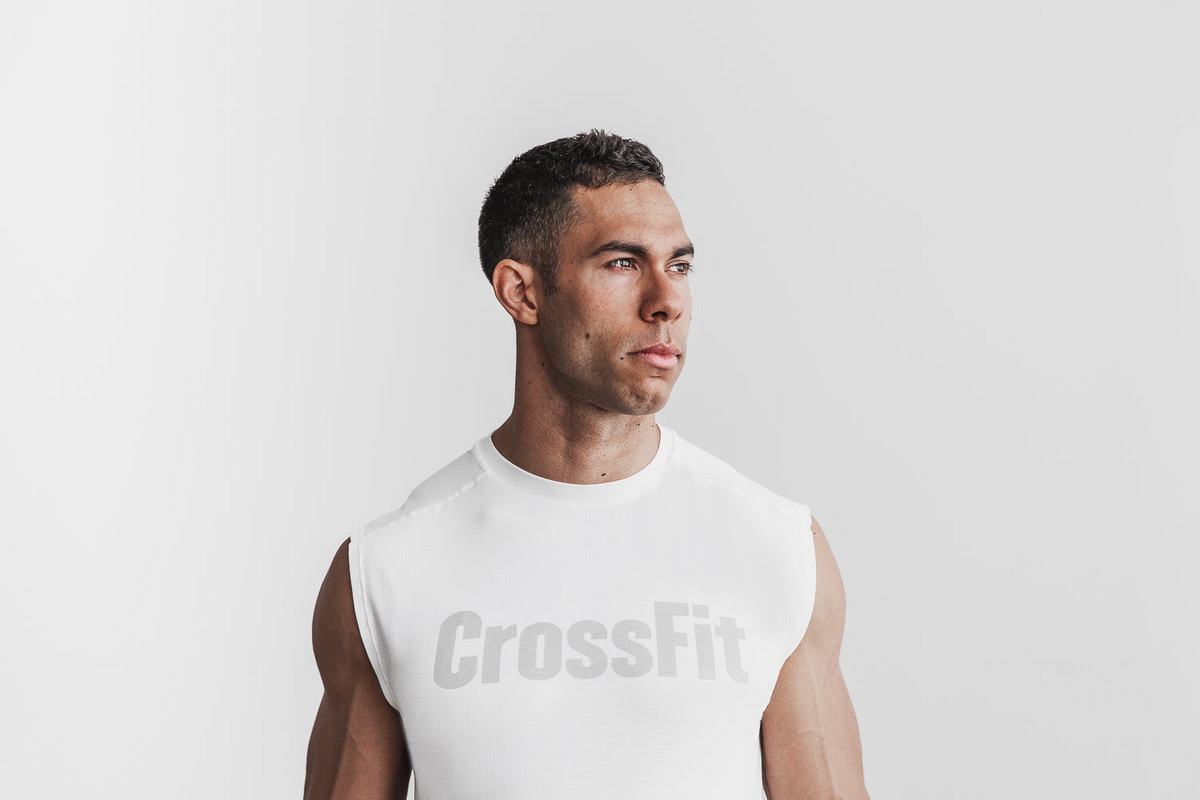 Nobull Crossfit® Ärmlös T-Shirt Herr Vita | BK1342095