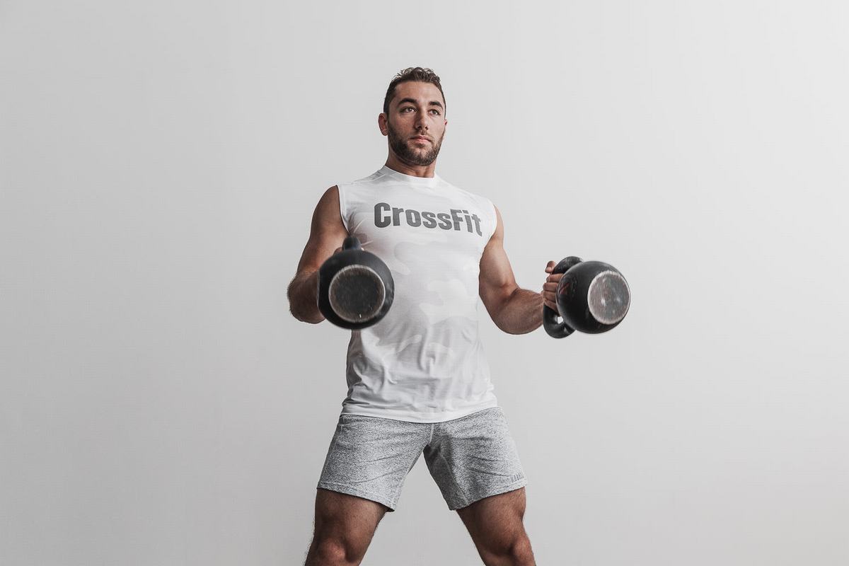 Nobull Crossfit® Ärmlös T-Shirt Herr Vita Camo | LM6027395