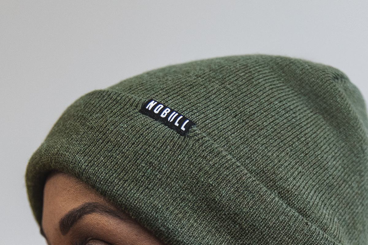 Nobull Cuffed Beanie Mössa Dam Olivgröna | WI8570961