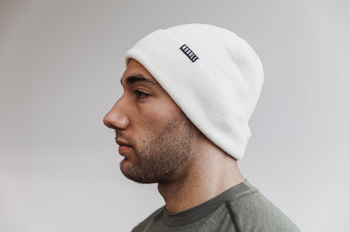 Nobull Cuffed Beanie Mössa Dam Vita | JA0641385