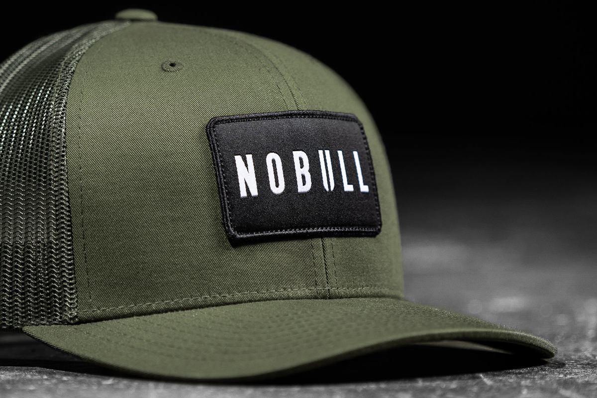 Nobull Curved-Brim Trucker Hatt Herr Olivgröna | WV9647138