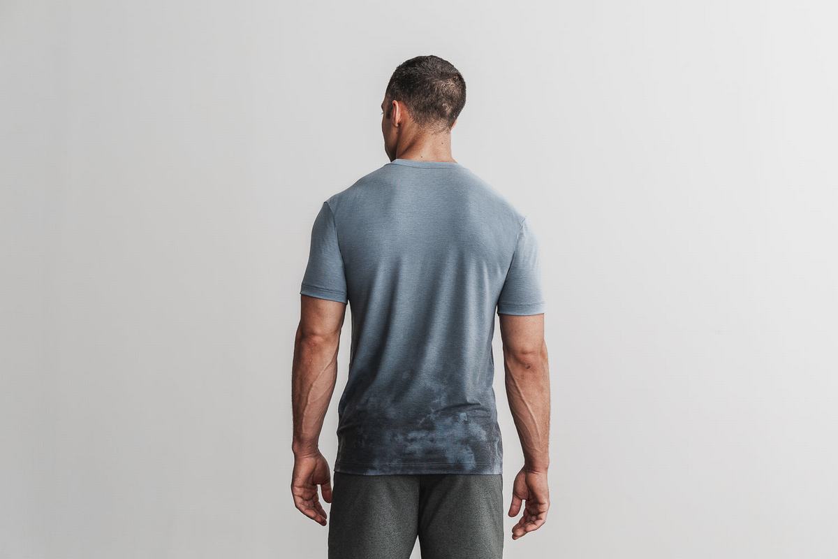 Nobull Dip-Dye T-Shirt Herr Blå | QN1734568