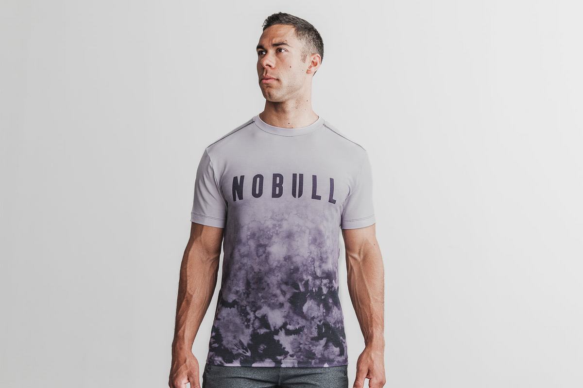 Nobull Dip-Dye T-Shirt Herr Lila | UN9701352