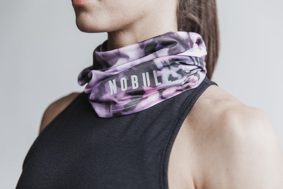 Nobull Gaiter Tie-Dye Halsduk Dam Rosa Svarta | MZ6509812