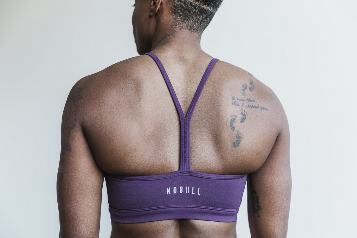 Nobull Halter Matte Sport-BH Dam Lila | UQ5784201