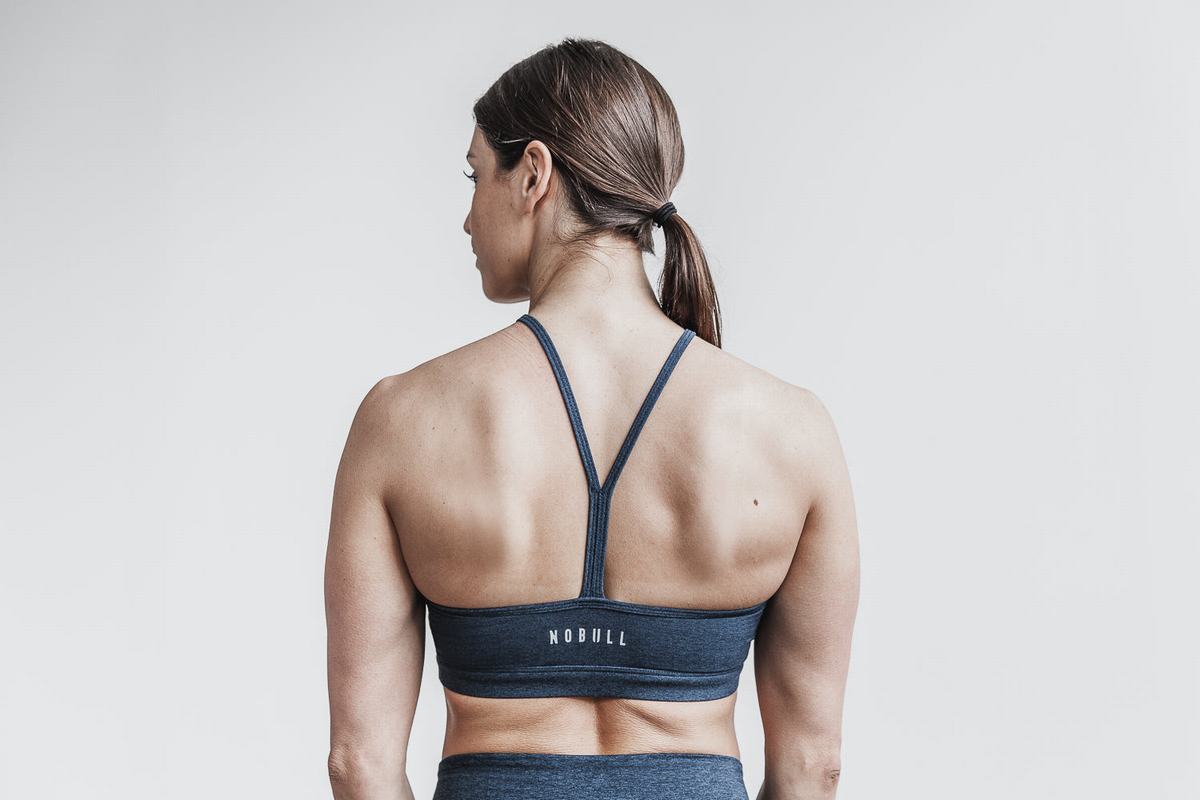 Nobull Halter Matte Sport-BH Dam Mörkblå | BL3549601