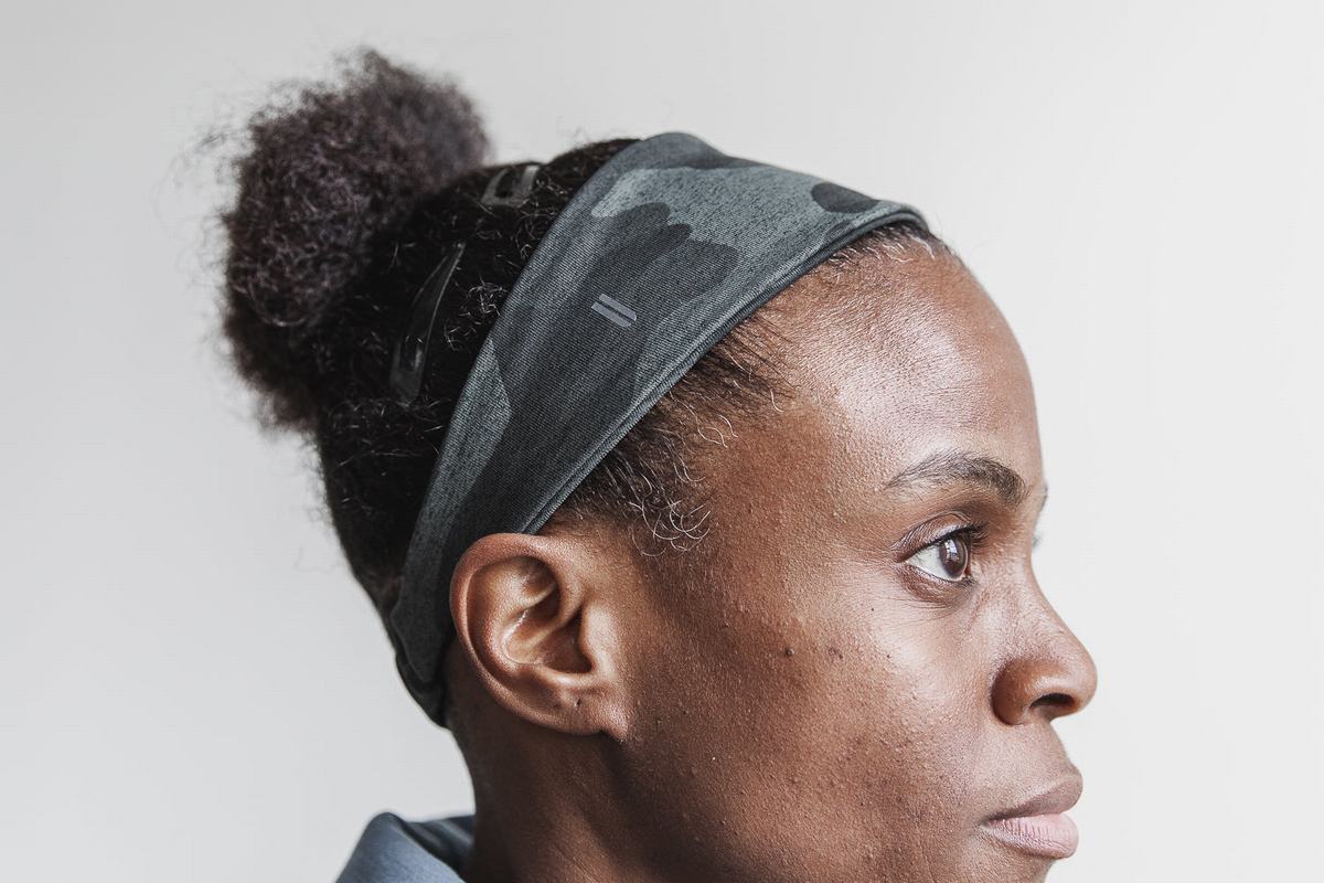 Nobull Headband Pannband Dam Grå Camo | WQ5247901