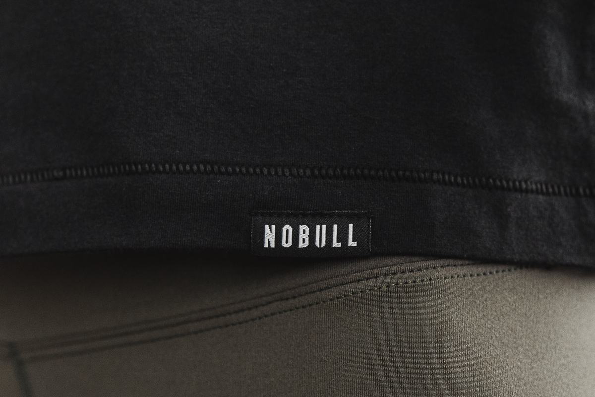 Nobull Heavyweight Pocket Boxy Långärmad T-Shirt Dam Svarta | EH0723816