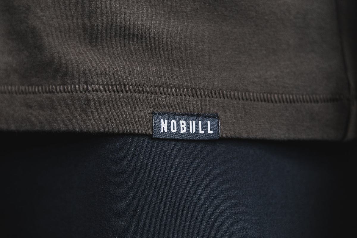 Nobull Heavyweight Pocket Boxy Långärmad T-Shirt Dam Choklad | IC7198402