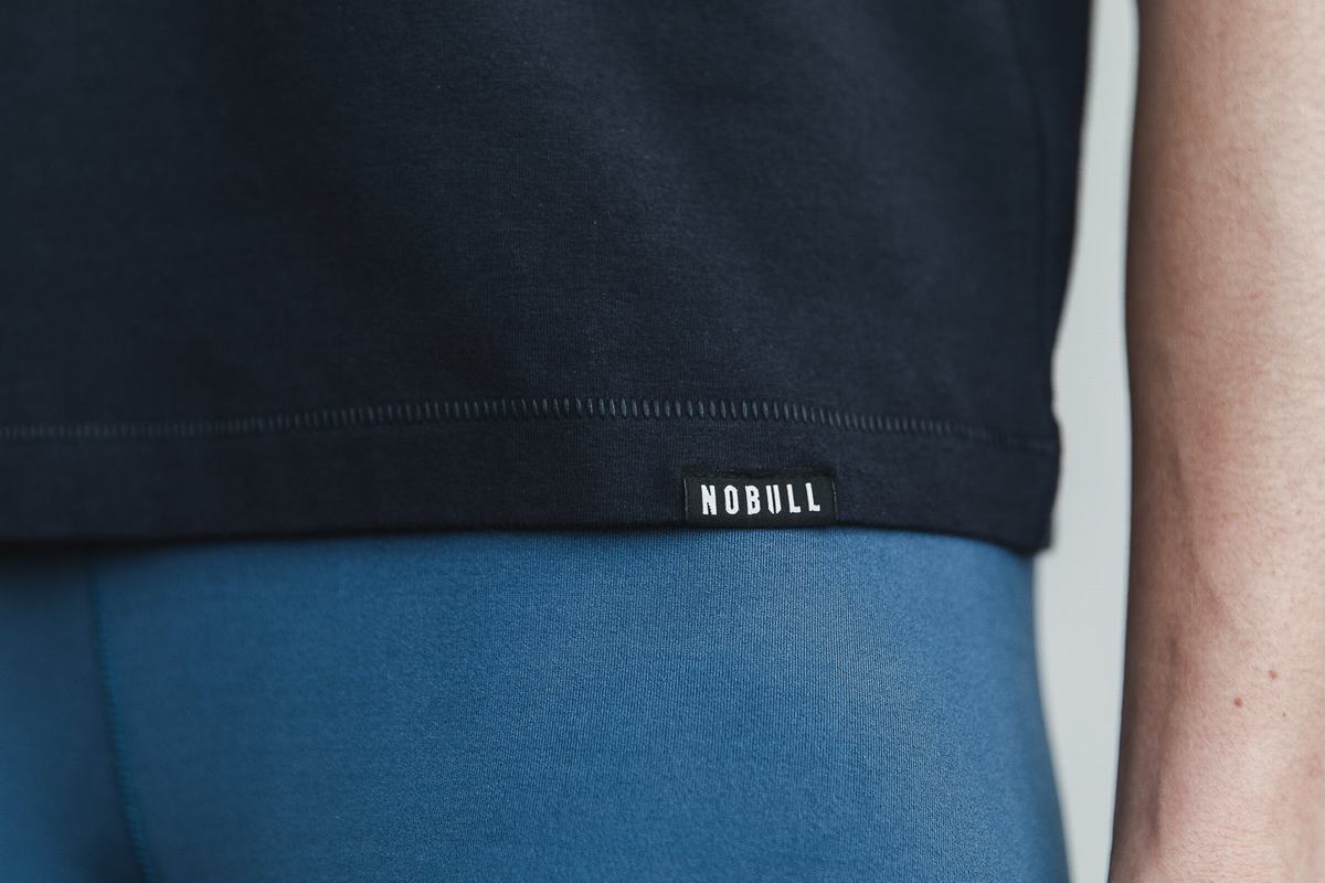 Nobull Heavyweight Pocket Boxy T-Shirt Dam Marinblå | QV2095174