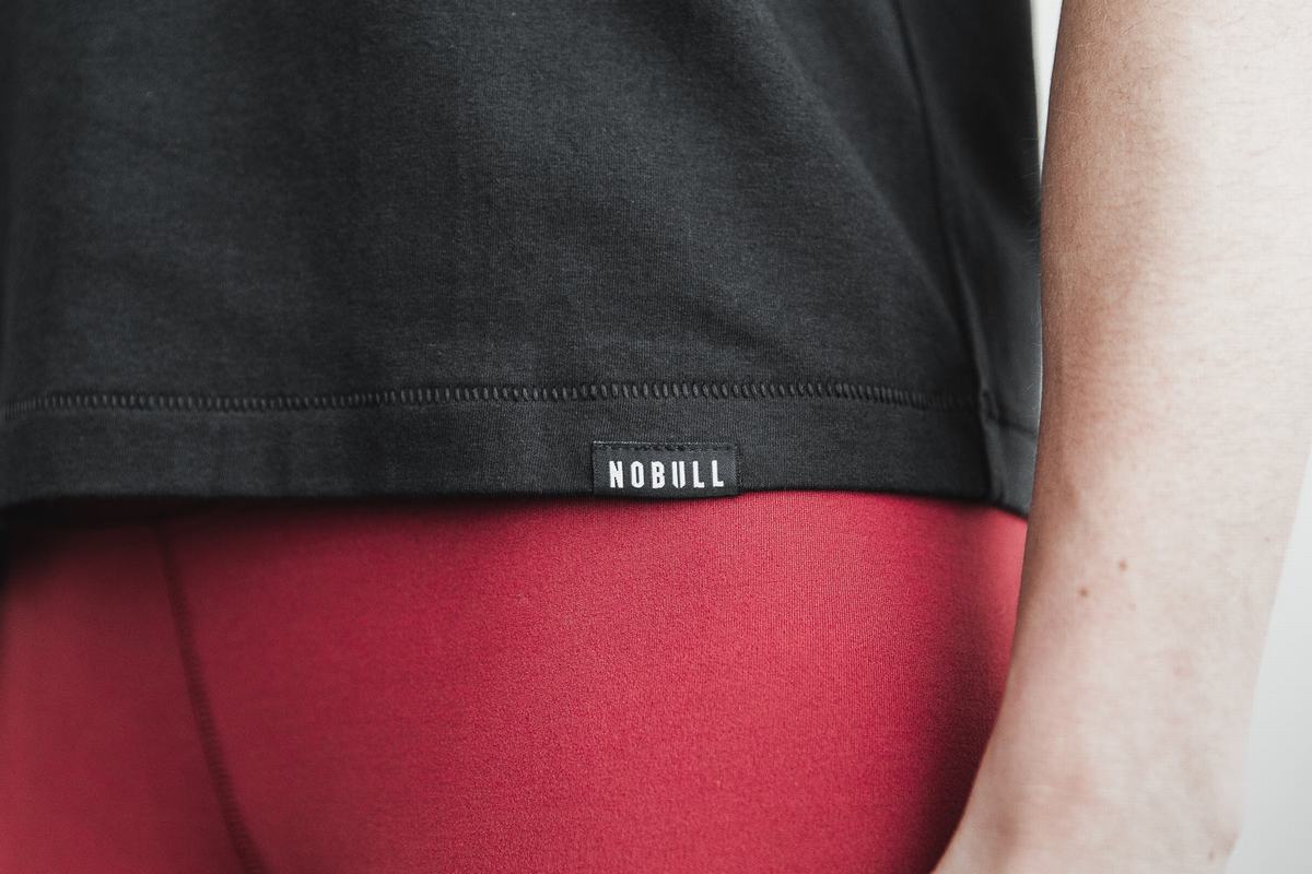 Nobull Heavyweight Pocket Boxy T-Shirt Dam Svarta | UF3901274