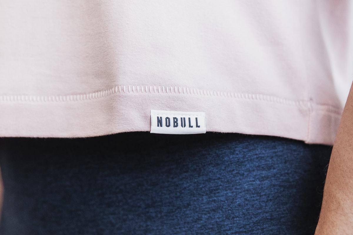 Nobull Heavyweight Ärmlös Crop T-Shirt Dam Rosa | FV7802543