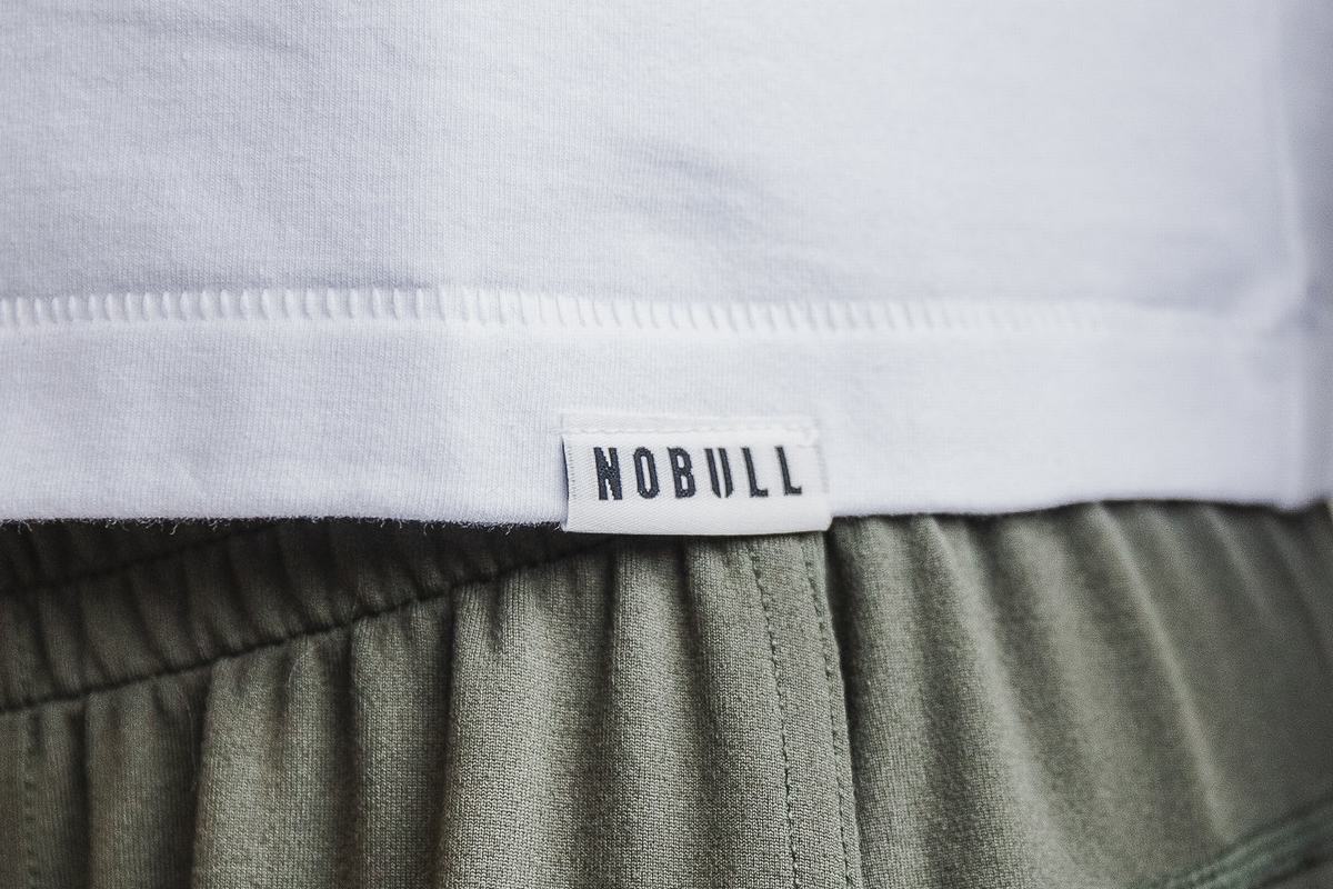 Nobull Heavyweight Ärmlös Crop T-Shirt Dam Vita | WM8563927