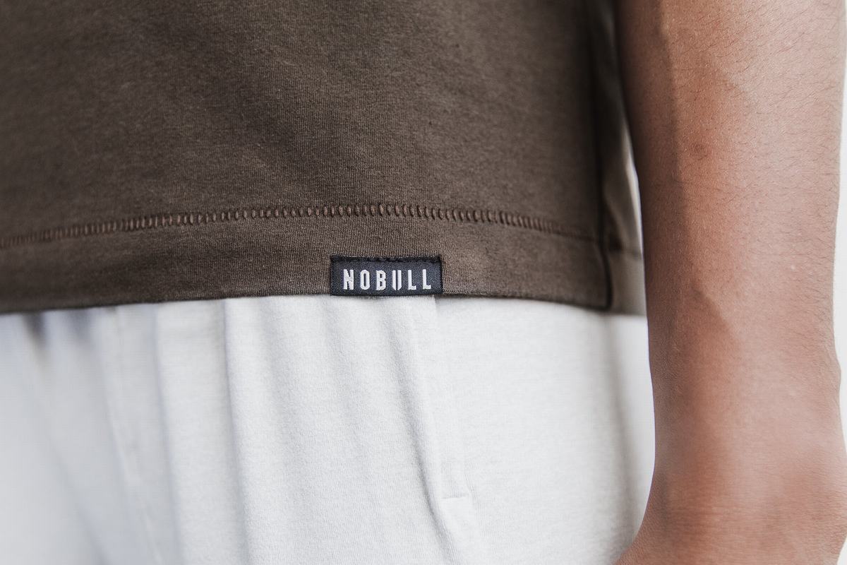 Nobull Heavyweight Ärmlös T-Shirt Dam Choklad | IR1563420