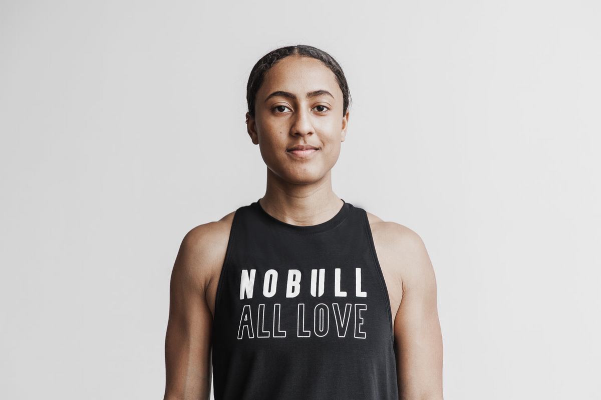 Nobull High-Neck All Love Tank Linne Dam Svarta | DB0385946