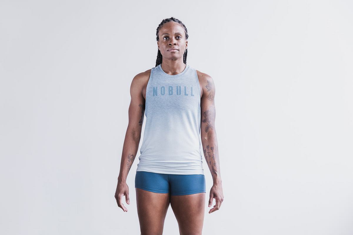 Nobull High-Neck Tank Linne Dam Blå | VT2430917