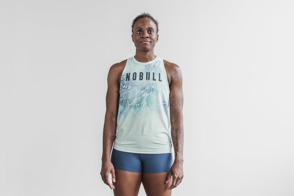 Nobull High-Neck Tank Linne Dam Gröna | QP9187436