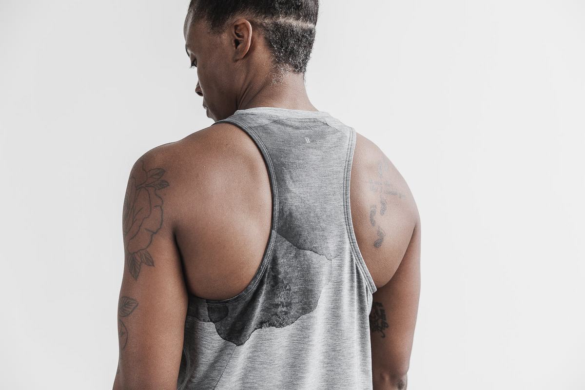 Nobull High-Neck Tank Träningslinne Dam Grå | ZU5784136