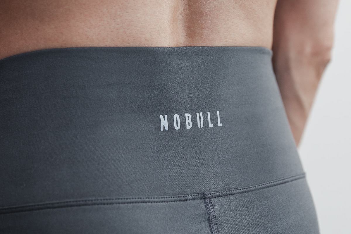 Nobull High-Rise Crop Matte Strumpbyxor Dam Mörkgrå | KY5780623