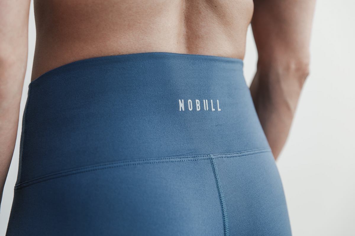 Nobull High-Rise Crop Matte Strumpbyxor Dam Blå | PM2153649