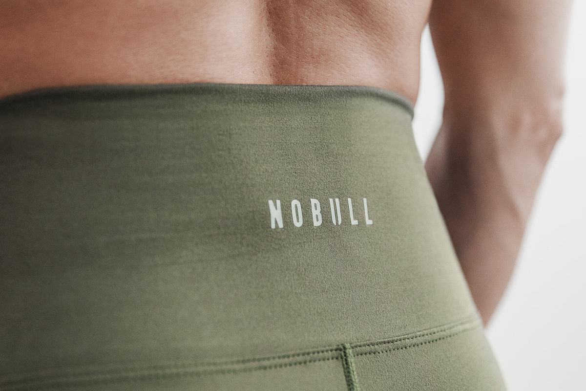 Nobull High-Rise Crop Matte Strumpbyxor Dam Gröna | SI9482753