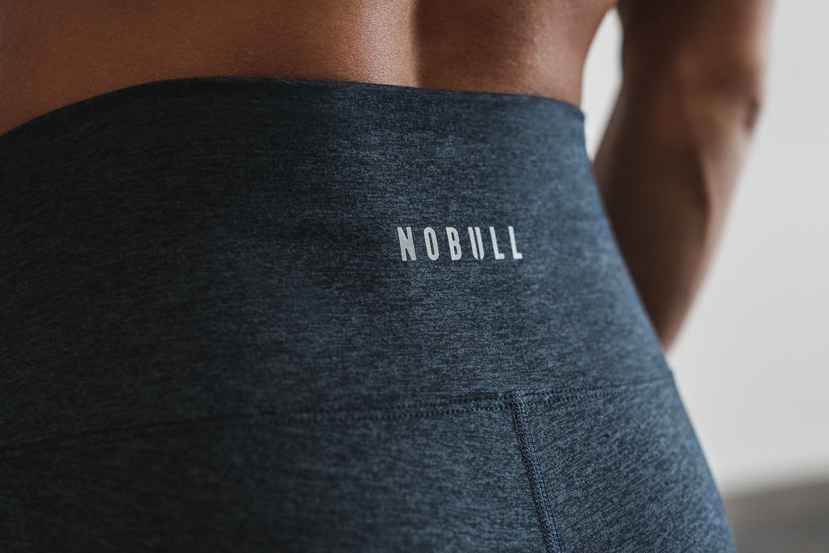 Nobull High-Rise Crop Matte Strumpbyxor Dam Mörkblå | VE3501672