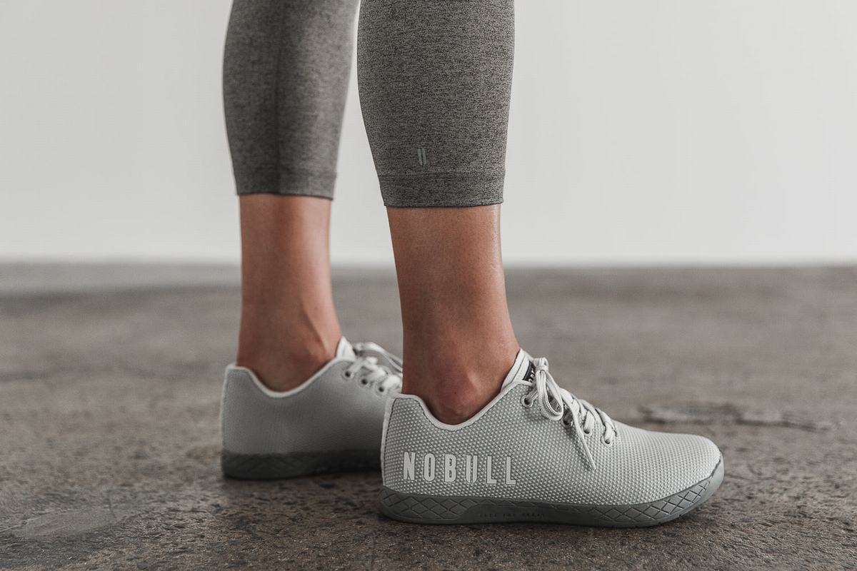 Nobull High-Rise Crop Plush Heather Strumpbyxor Dam Grå | GZ6081793