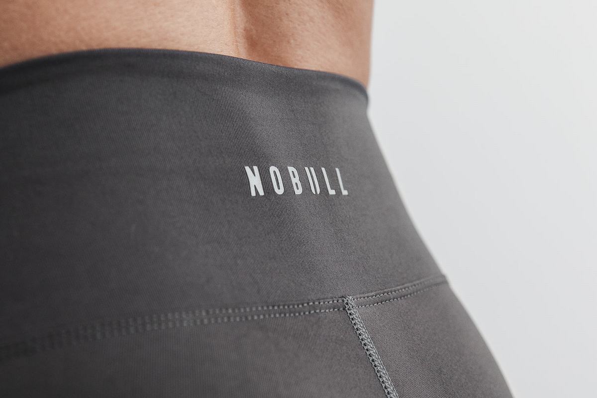 Nobull High-Rise Crop Strumpbyxor Dam Mörkgrå | ZX4106297