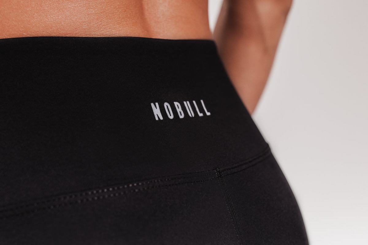 Nobull High-Rise Crop Strumpbyxor Dam Svarta | JE8623917