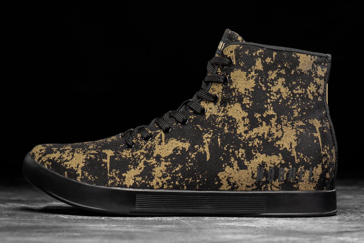 Nobull High-Top Canvas Trainer Skor Dam Guld Svarta | RX6593180