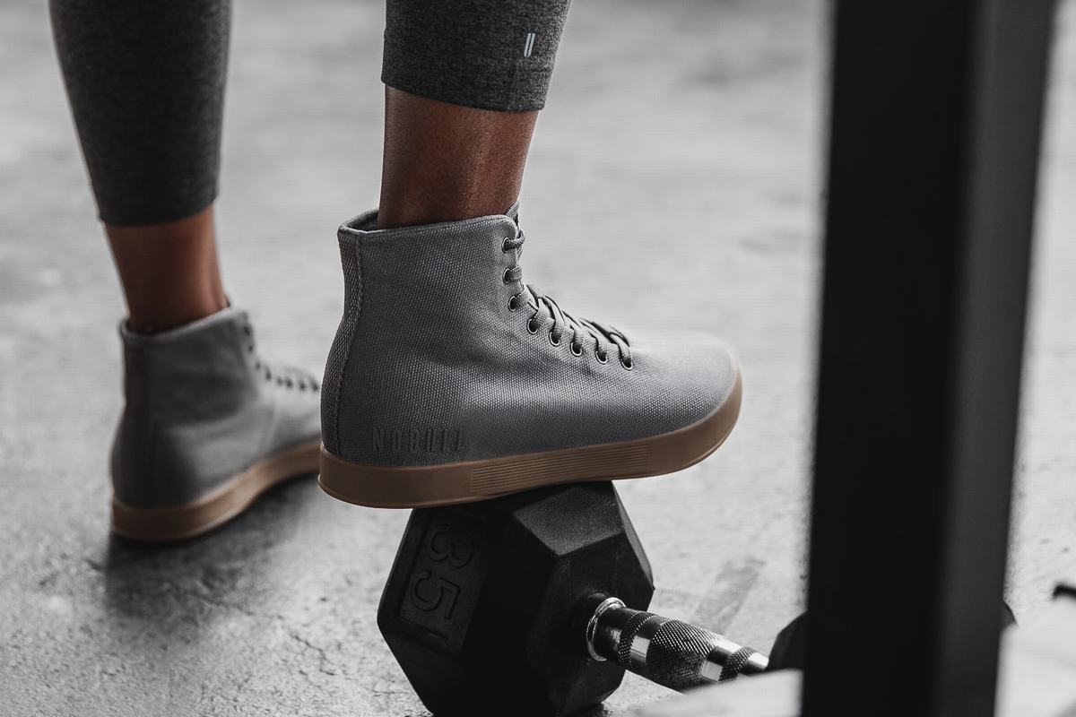 Nobull High-Top Canvas Trainer Skor Dam Mörkgrå | VI2076385