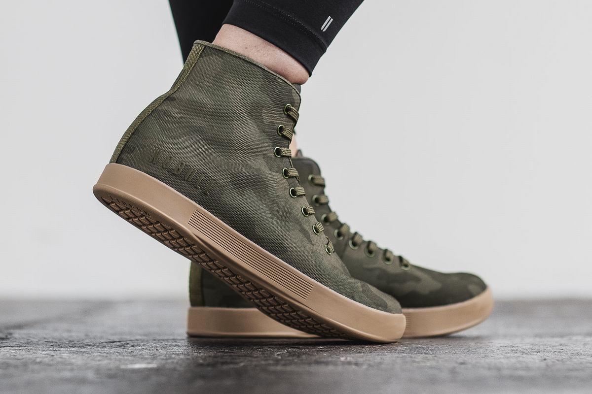 Nobull High-Top Canvas Trainer Skor Dam Mörkcamo | XL7041285