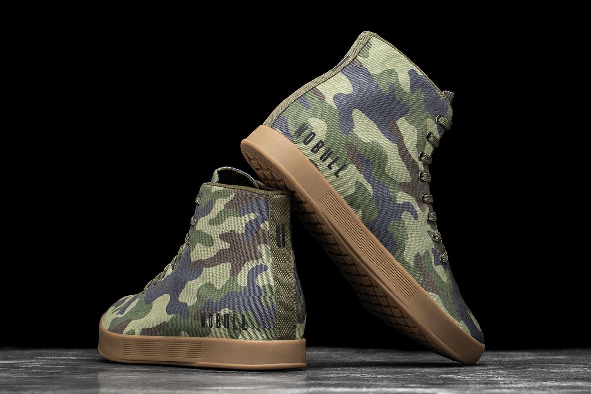 Nobull High-Top Canvas Trainer Skor Herr Camo | HT0947368