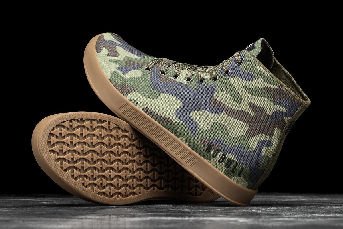 Nobull High-Top Canvas Trainer Skor Herr Camo | HT0947368