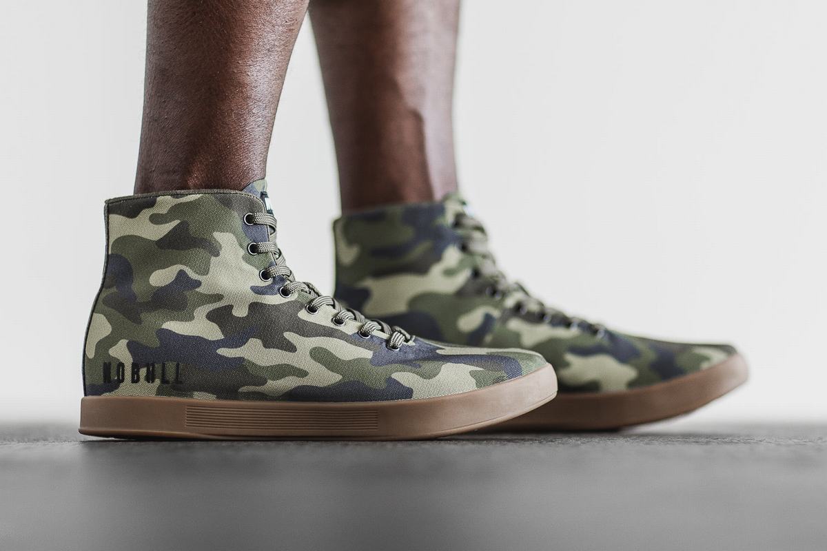 Nobull High-Top Canvas Trainer Skor Herr Camo | HT0947368