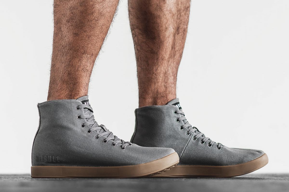 Nobull High-Top Canvas Trainer Skor Herr Mörkgrå | MT2056914