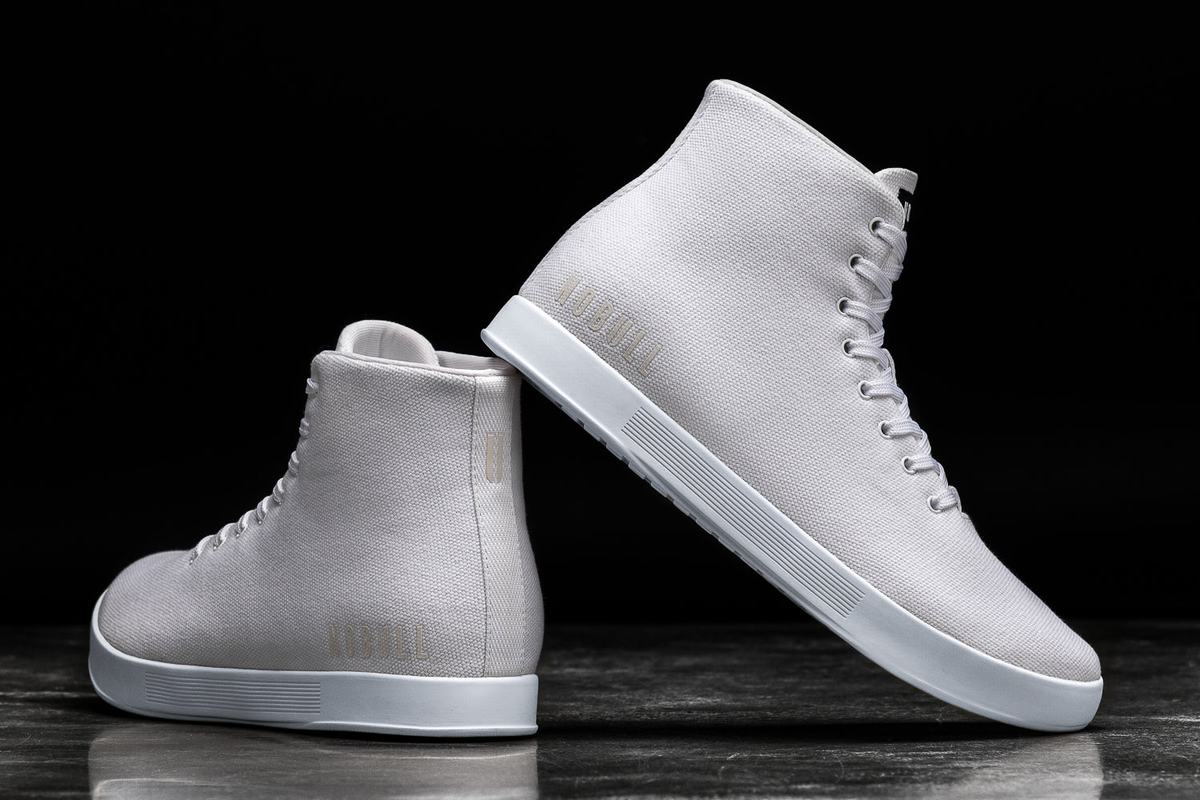 Nobull High-Top Canvas Trainer Skor Herr Vita | TB0376185