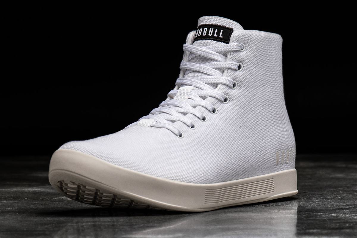 Nobull High-Top Canvas Trainer Skor Herr Vita | UF9342807