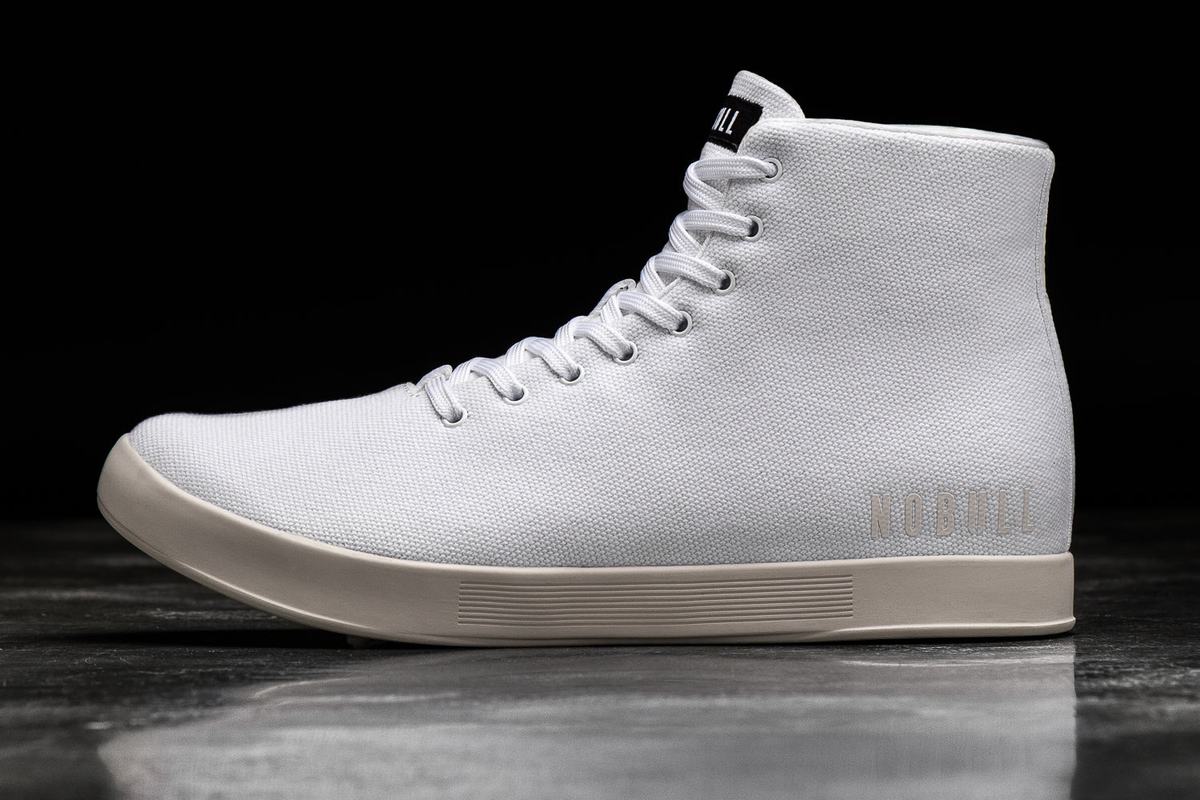 Nobull High-Top Canvas Trainer Skor Herr Vita | UF9342807