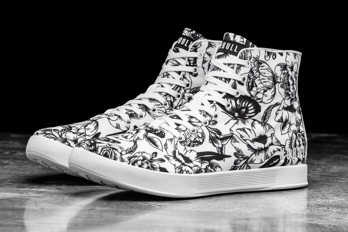 Nobull High-Top Canvas Trainer Skor Herr Vita Svarta | UT0534986