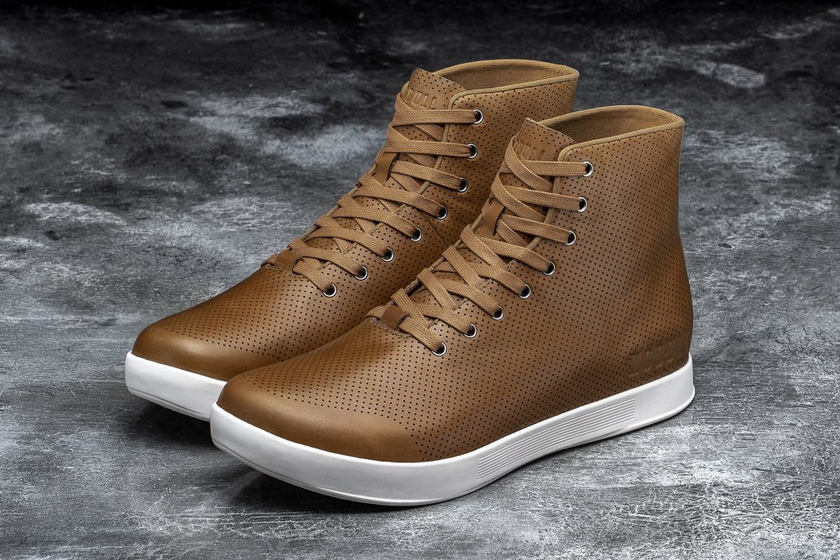 Nobull High-Top Leather Trainer Skor Dam Bruna | US0845297