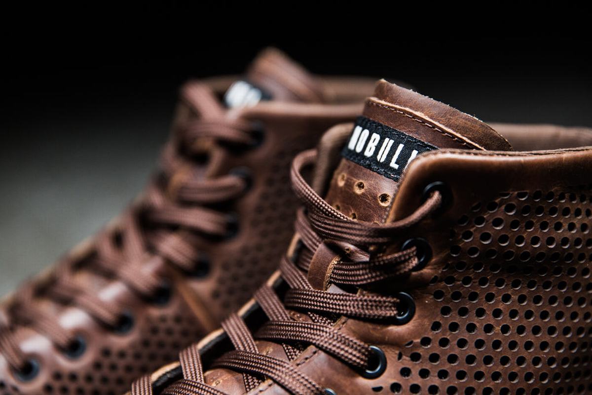 Nobull High-Top Leather Trainer Skor Herr Kaffe | MV0836941