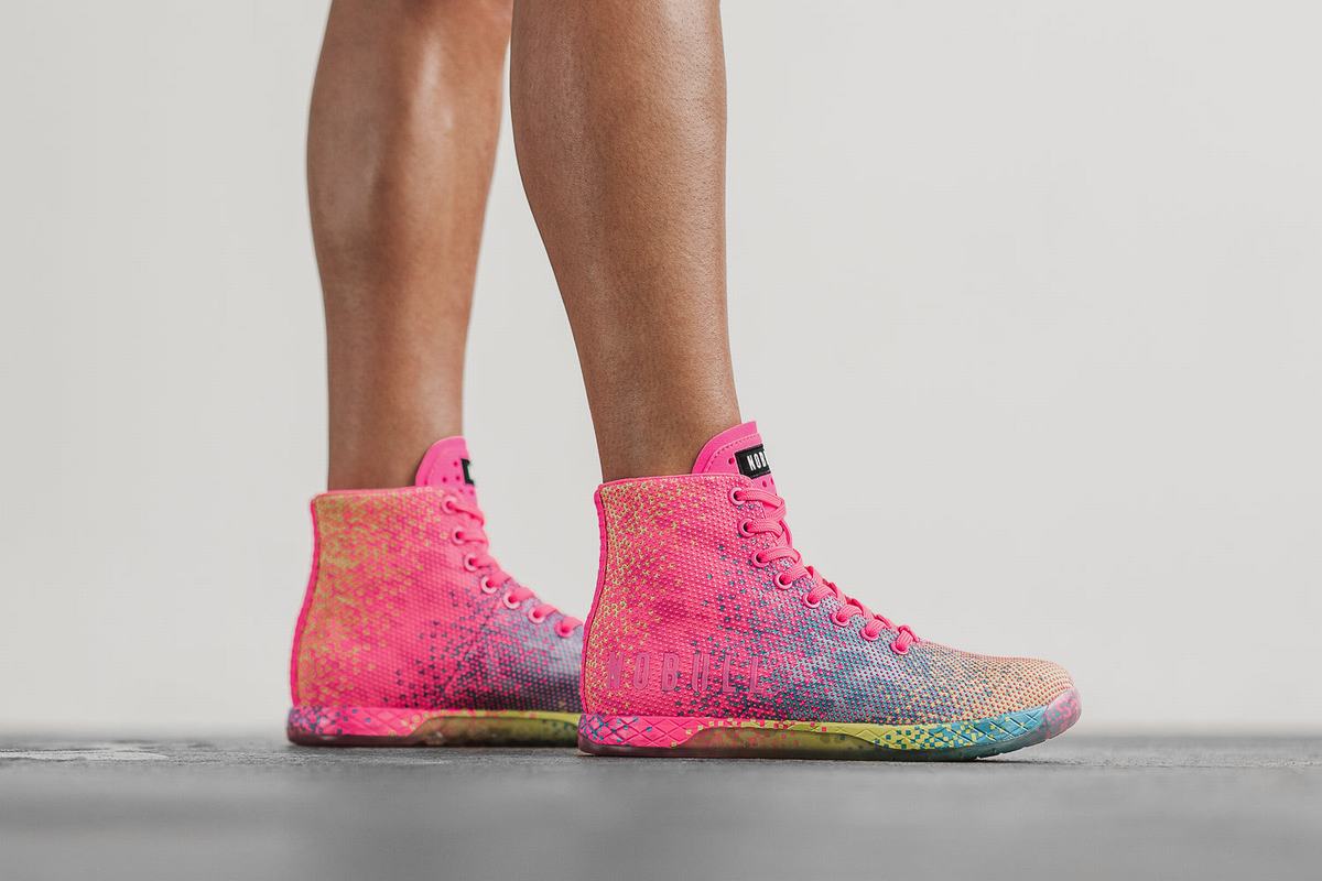 Nobull High-Top Neon Trainer Skor Dam Rosa | PR7536809