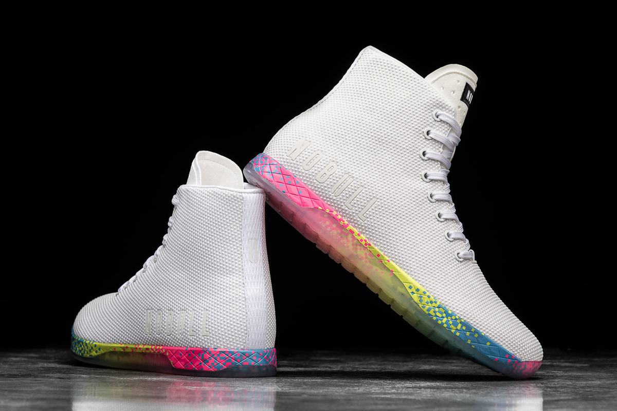 Nobull High-Top Neon Trainer Skor Dam Vita | WV7508329