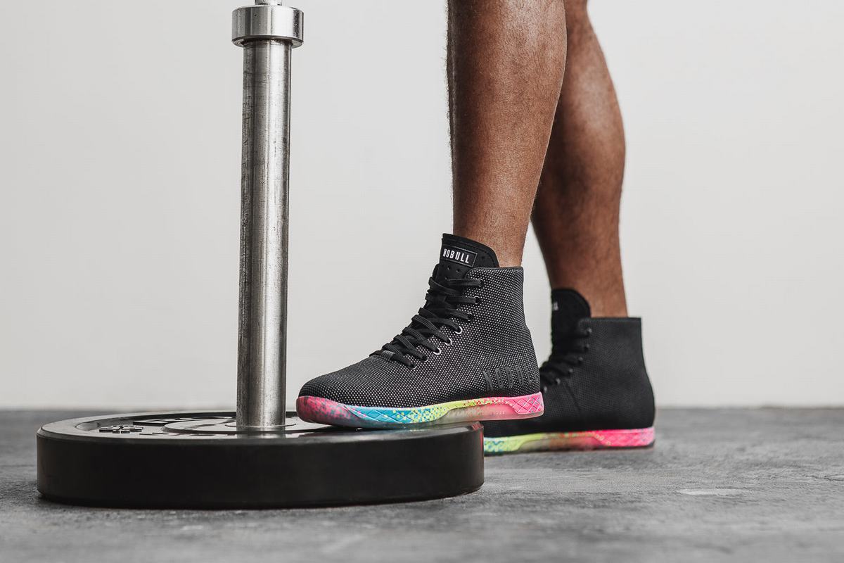 Nobull High-Top Neon Trainer Skor Herr Svarta | RA7421895