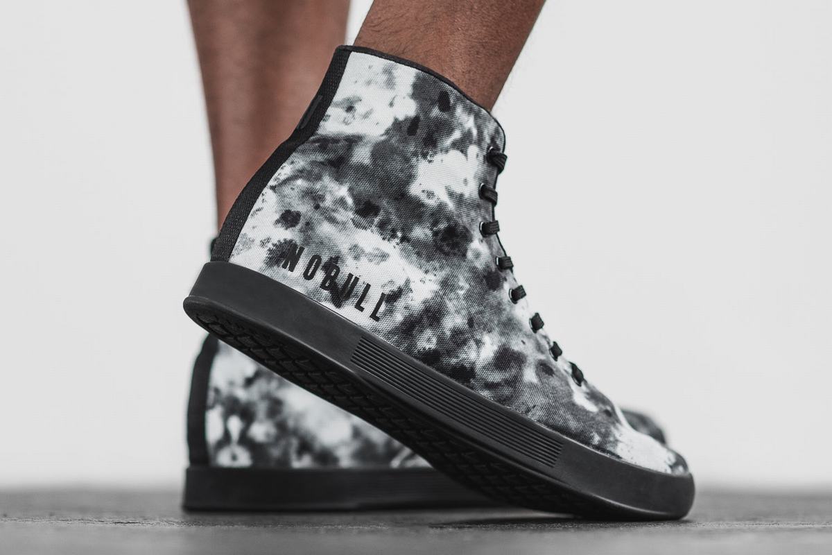 Nobull High-Top Tie-Dye Canvas Trainer Skor Herr Grå | NX5268307