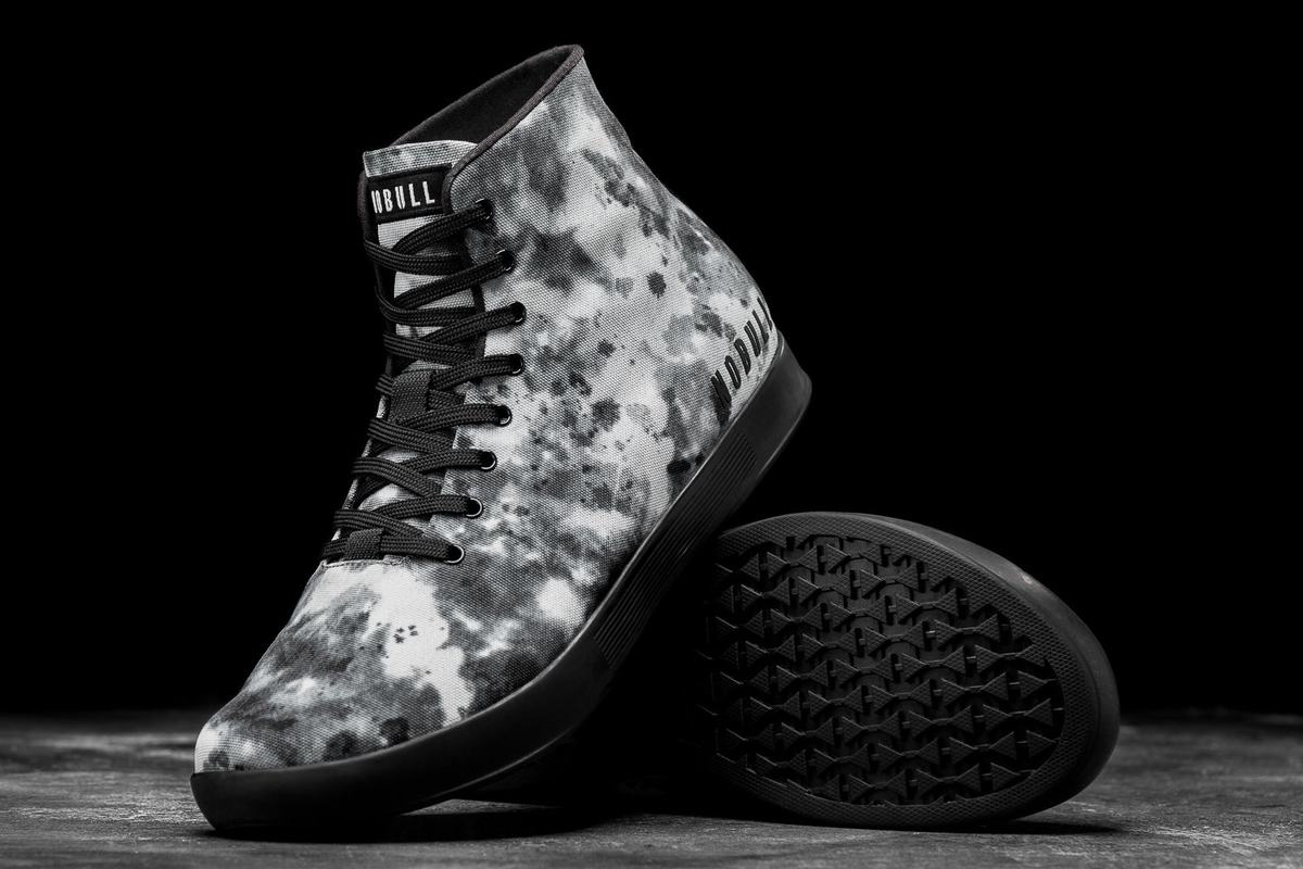 Nobull High-Top Tie-Dye Canvas Trainer Skor Herr Grå | NX5268307