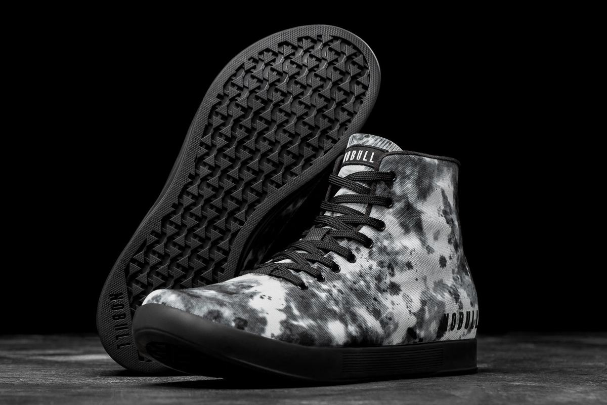 Nobull High-Top Tie-Dye Canvas Trainer Skor Herr Grå | NX5268307